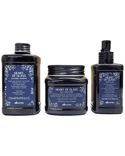 Davines Unisex Heart Of Glass Shampoo Conditioner Trio