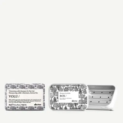Davines Volu Solid Shampoo And Case Set In Transparent