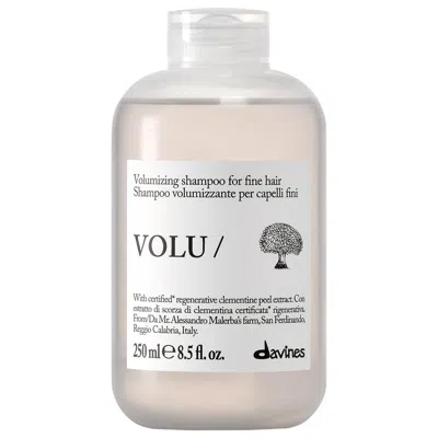 Davines Volu Volumizing Shampoo For Fine Hair 8.5 Fl Oz/250 ml In Transparent