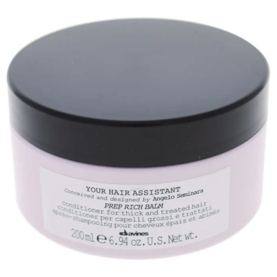 Davines Your Hair Assistant Prep Rich Balm Conditioner By  For Unisex - 6.94 oz Conditioner In White