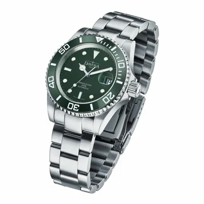 Pre-owned Davosa Swiss Ternos Green 40mm Automatic 200m Diver 16155570 Mens Wrist Watch