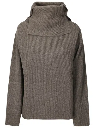Dawei Long-sleeved Ribbed Sweater