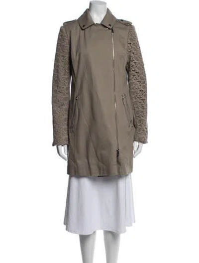Pre-owned Dawn Levy Biker Jacket In Neutrals