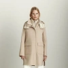Dawn Levy Bristol Coat With Puffer Vest In Neutral