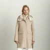 Dawn Levy Bristol Coat With Puffer Vest In Brown