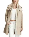 Dawn Levy Women's Bristol Long Wool-blend Down Coat In Almond