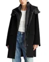 Dawn Levy Women's Bristol Long Wool-blend Down Coat In Black