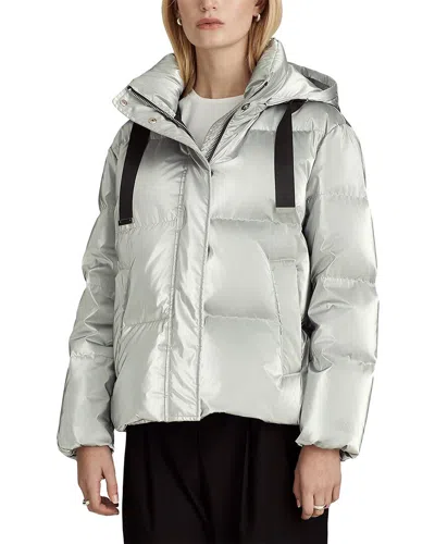 Dawn Levy Chicago Down Coat In Silver