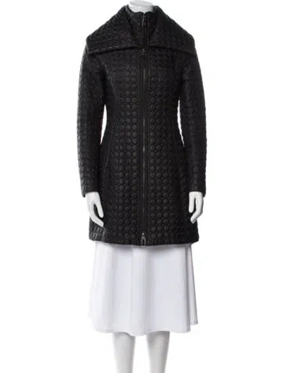 Pre-owned Dawn Levy Coat In Black