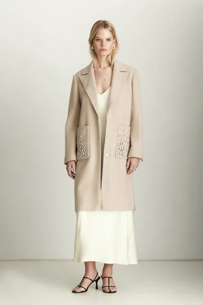 Dawn Levy Colette Coat In Beige