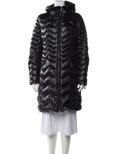 Pre-owned Dawn Levy Down Coat In Black