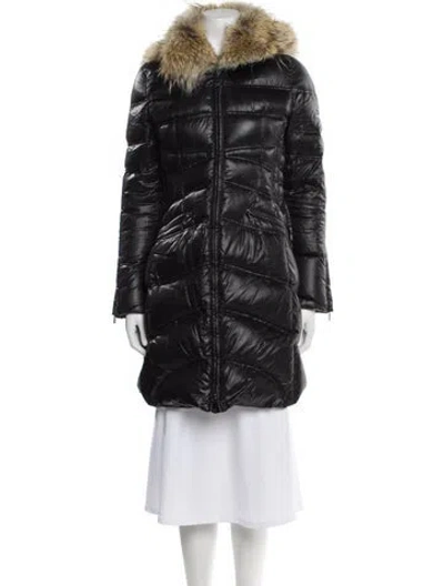 Pre-owned Dawn Levy Down Coat In Gray