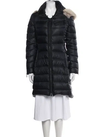 Pre-owned Dawn Levy Down Coat In Neutral