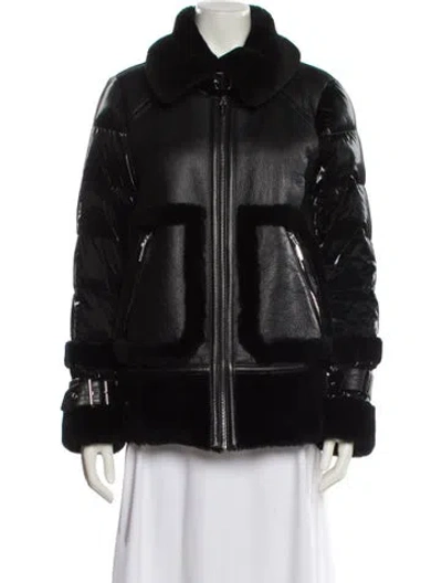 Pre-owned Dawn Levy Down Jacket In Black
