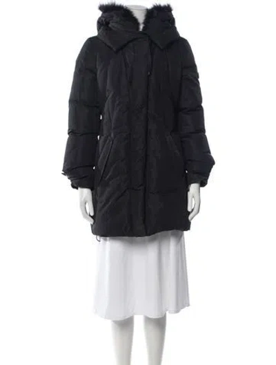 Pre-owned Dawn Levy Down Jacket In Blue