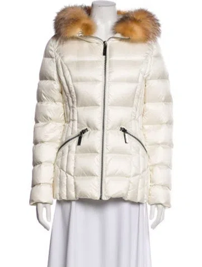 Pre-owned Dawn Levy Down Jacket W/ Tags In Neutral