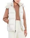 Dawn Levy Evelynn Shearling Trim Hooded Vest