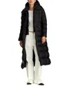 Dawn Levy Greta Long Down Coat In Black