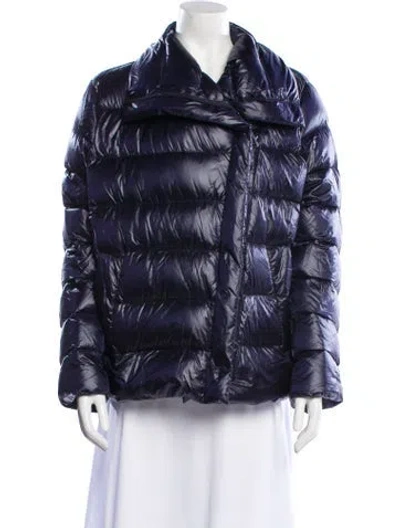 Pre-owned Dawn Levy Nylon Down Jacket In Blue