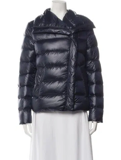 Pre-owned Dawn Levy Nylon Down Jacket W/ Tags In Blue