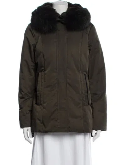 Pre-owned Dawn Levy Parka In Green