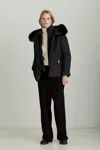 Dawn Levy Robyn Parka Coat In Black