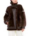 Dawn Levy Women's Sean Mixed Leather & Shearling Jacket In Chocolate