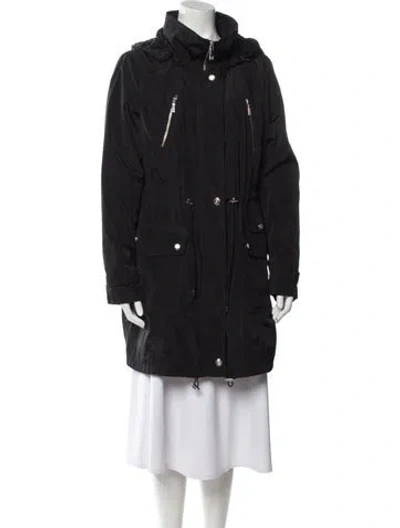 Pre-owned Dawn Levy Trench Coat In Black