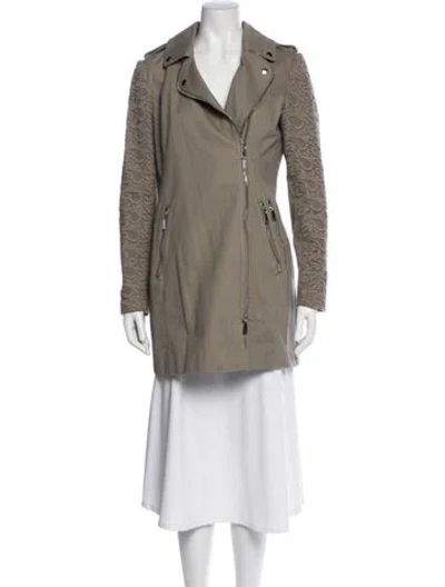 Pre-owned Dawn Levy Trench Coat In Neutral