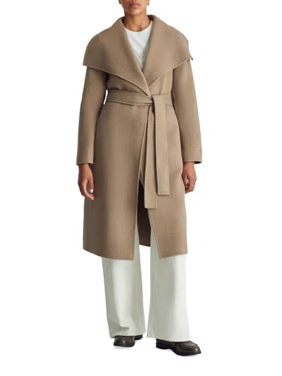 Dawn Levy Women's Gisele Wool & Cashmere Belted Coat In Brown