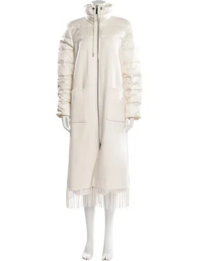 Pre-owned Dawn Levy Wool Down Jacket In Neutral