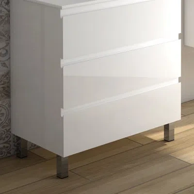 Dax Costa 32 Single Bathroom Vanity Base Only In Glossy White