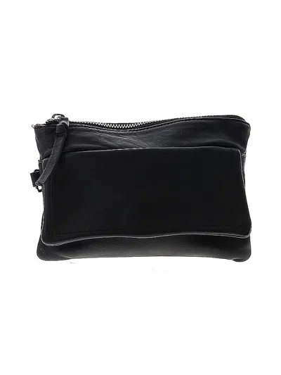 Pre-owned Day & Mood Leather Wristlet In Black