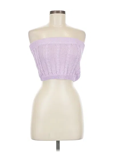 Pre-owned Day & Night Tube Top Purple Strapless Neckline Tops