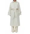 Day Birger Chapin 3 Piece Shiny Trench Coat In Cream In White