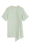 Day Birger Et Mikkelsen Alaia Scarf-effect Mini Dress In Light Green