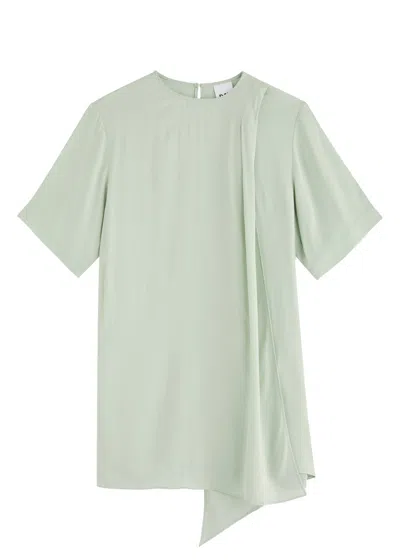 Day Birger Et Mikkelsen Alaia Scarf-effect Mini Dress In Light Green