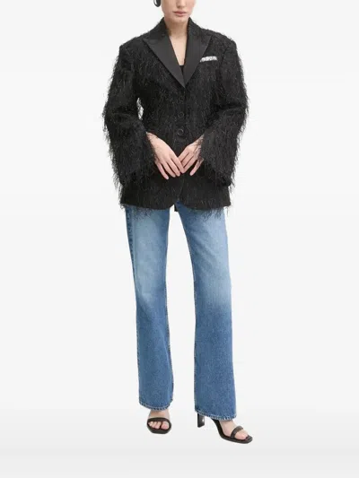 Day Birger Et Mikkelsen Alba Fringe-detail Jacket In Black