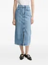 Day Birger Et Mikkelsen Ben Drawstring Denim Midi Skirt In Blue