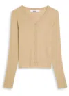 Day Birger Et Mikkelsen Briggs Ribbed Cotton-blend Cardigan In Neutral