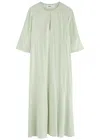 Day Birger Et Mikkelsen Camilla Satin Midi Dress In Light Green