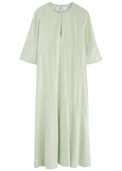 Day Birger Et Mikkelsen Camilla Satin Midi Dress In Light Green