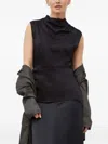 Day Birger Et Mikkelsen Cowl-neck Sleeveless Top In Animal Print