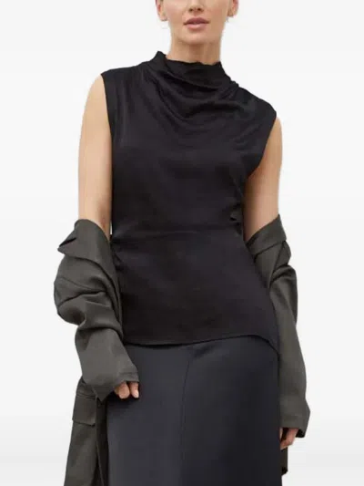 Day Birger Et Mikkelsen Cowl-neck Sleeveless Top In Animal Print