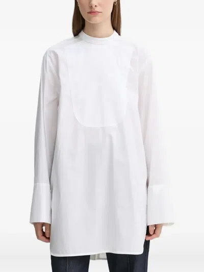 Day Birger Et Mikkelsen Crew-neck Buttoned Shirt In White