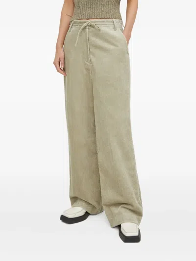 Day Birger Et Mikkelsen Drawstring Corduroy Trousers In Green