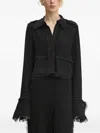 Day Birger Et Mikkelsen Emmie Fringed Panelled Top In Black