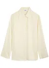 Day Birger Et Mikkelsen Felix Satin Shirt In Ivory