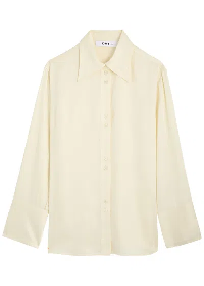 Day Birger Et Mikkelsen Felix Satin Shirt In Ivory