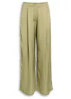 Day Birger Et Mikkelsen Fisher Fluid Satin Wide-leg Trousers In Green
